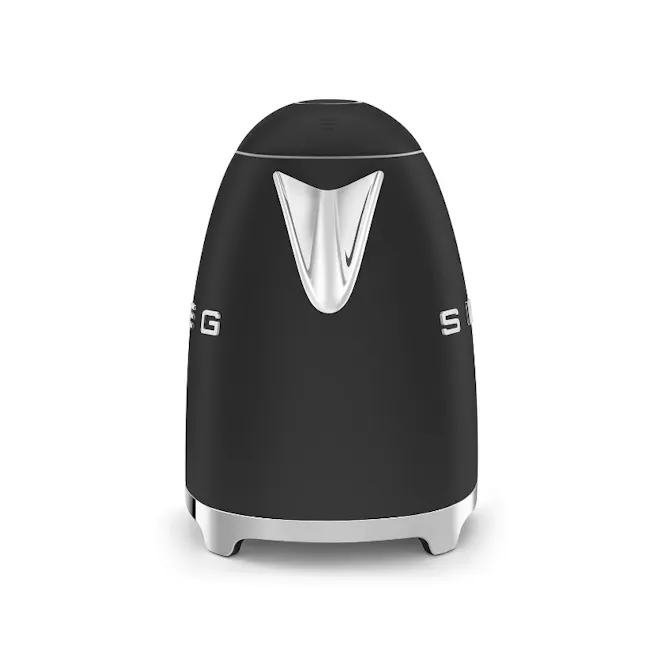 Smeg 1.7L Kettle - Matte Black - 7 - Sleek, modern design with a black and silver color scheme, Ergonomic shape and