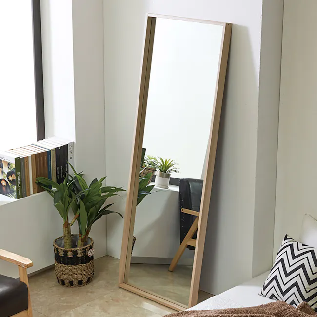 Willie Floor Standing Mirror - Oak (2 Sizes) - 3
