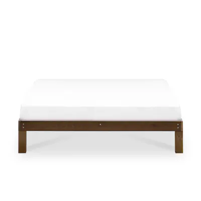 (As-is) Katana Queen Wooden Bed - Walnut