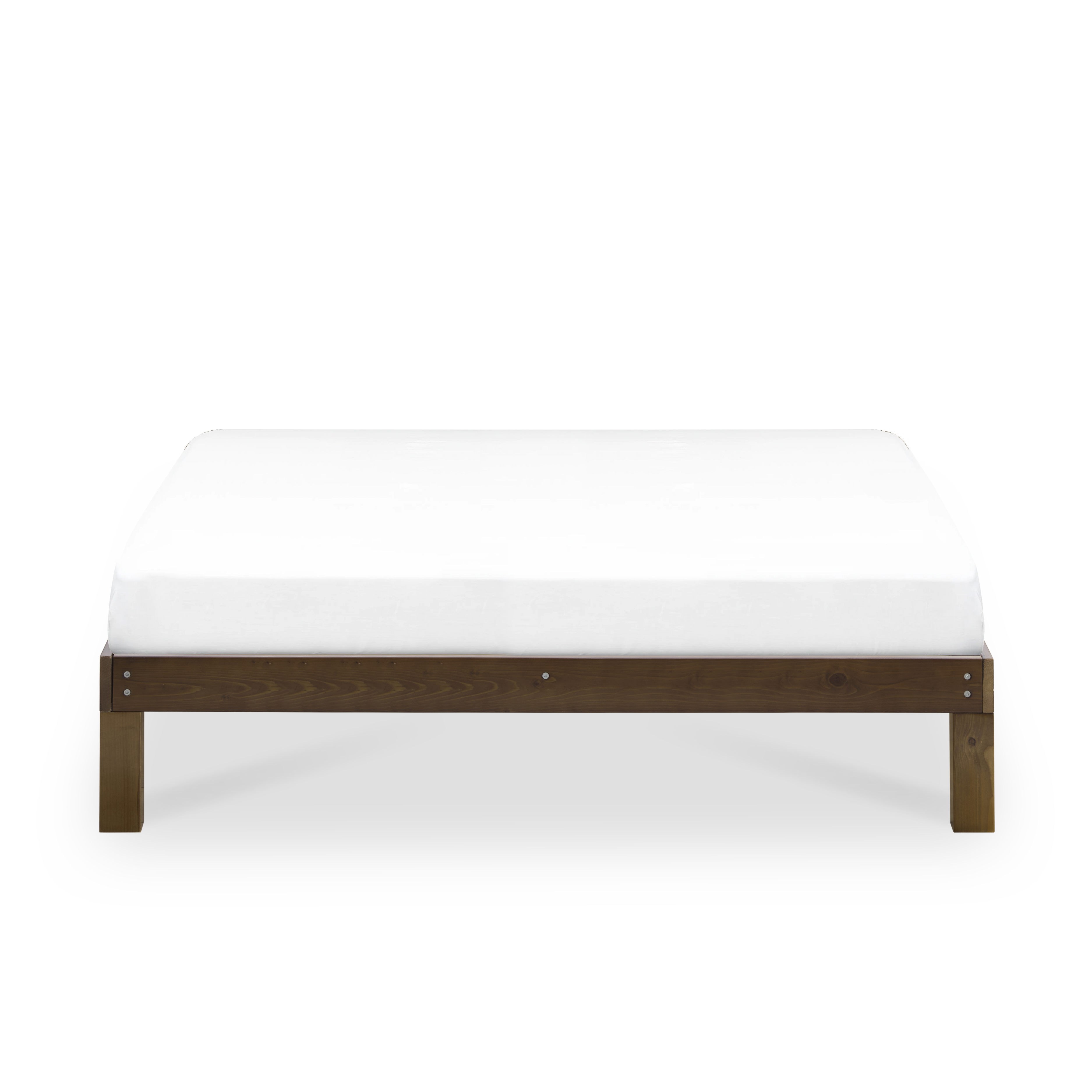 Katana Queen Wooden Bed - Walnut