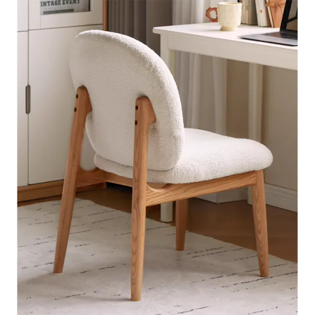 Sony Chair - White Boucle - 8