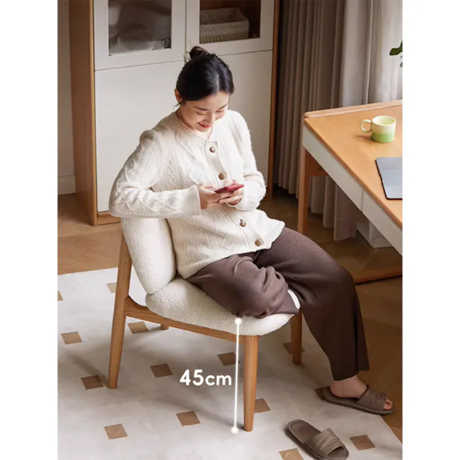 Sony Chair - White Boucle - 4