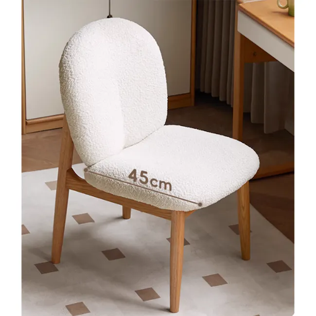 Sony Chair - White Boucle - 6