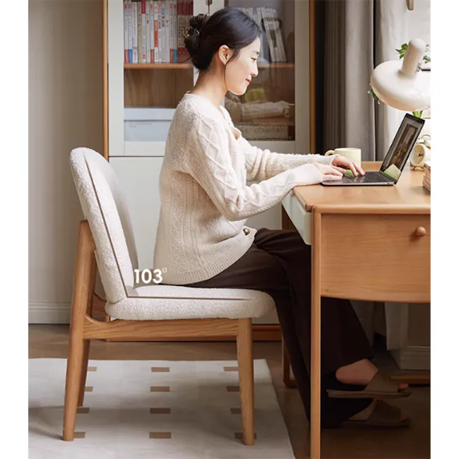 Sony Chair - White Boucle - 3