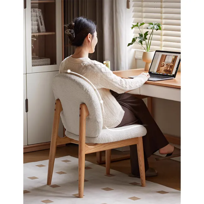 Sony Chair - White Boucle - 2
