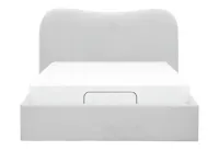 Lyra Queen Adjustable Bed - Grey Boucle