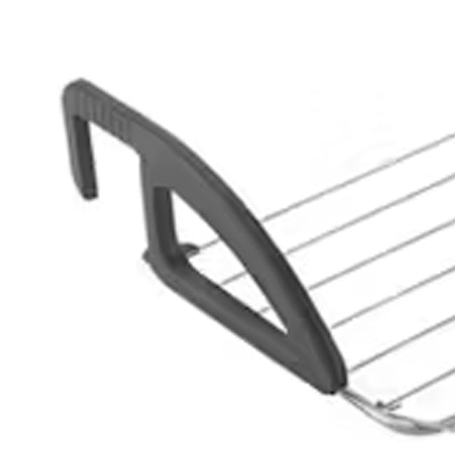 Metaltex Bries Balcony Laundry Drier - Silver - 3 - Ergonomic kitchen utensil with integrated handle, Stainless steel