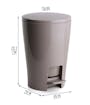 Tatay Bathroom Dustbin 5L - Grey - 4