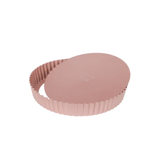 Wiltshire Rose Gold Quiche & Tart Pan - 1 - Mint pink, silicone, silicone mold, silicone cake mold, silicone cake tray