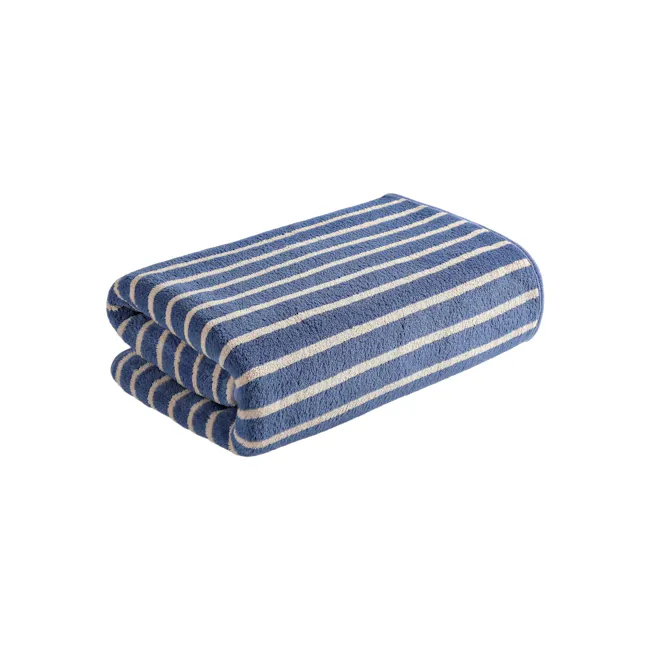Line Bath Towel - Blue - 1