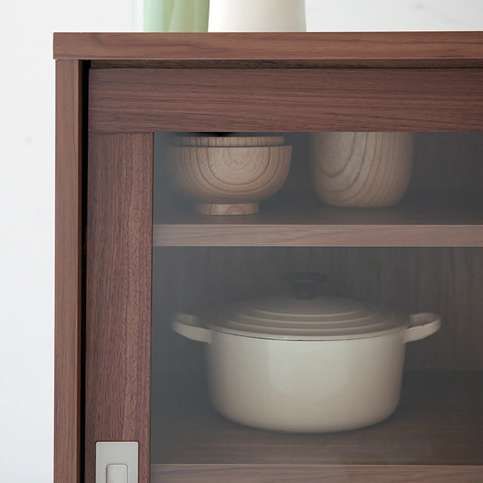 Salleys 2 Door Cabinet 0.8m - Walnut - 7