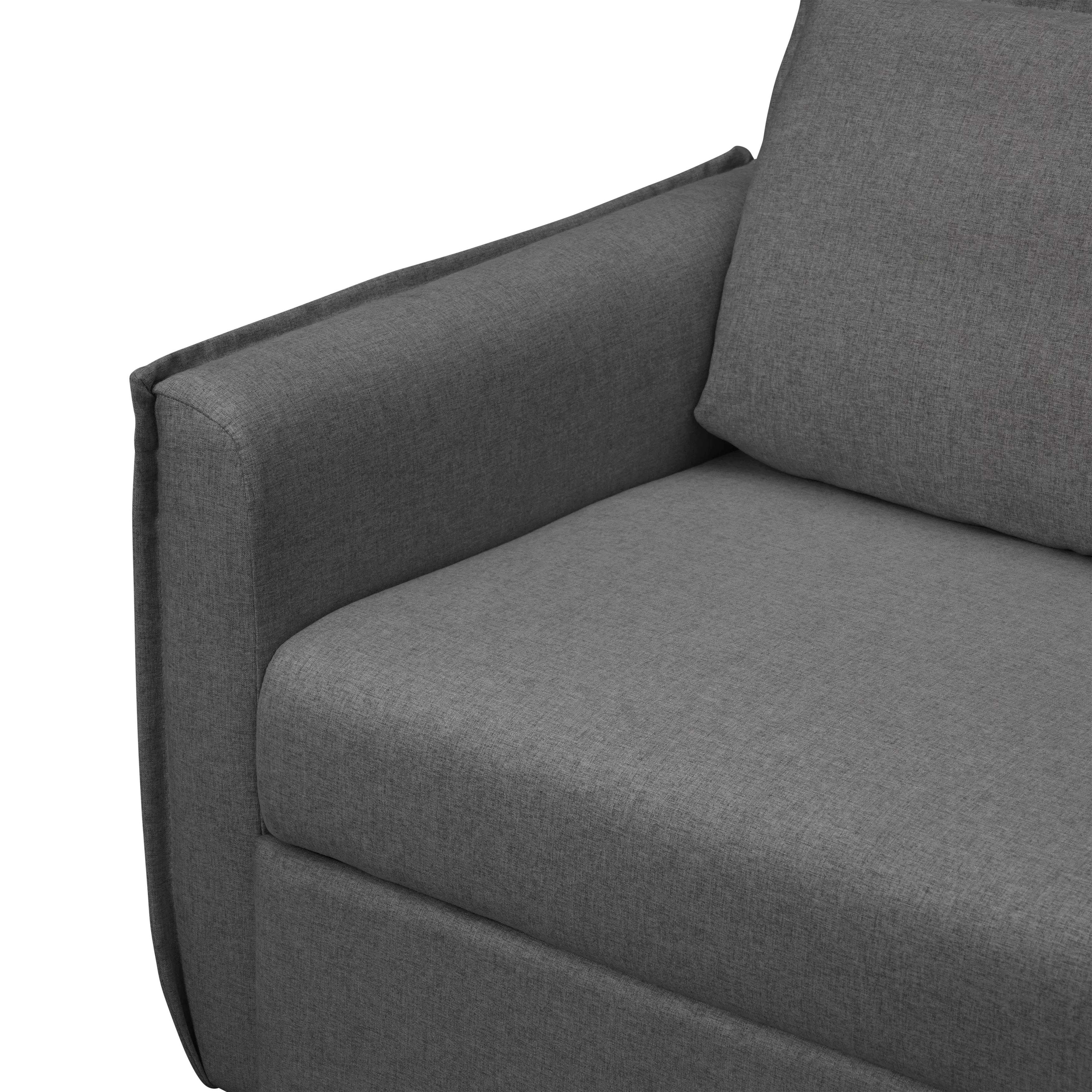 Pierre 3 Seater Sofa Bed - Charcoal Grey - 12