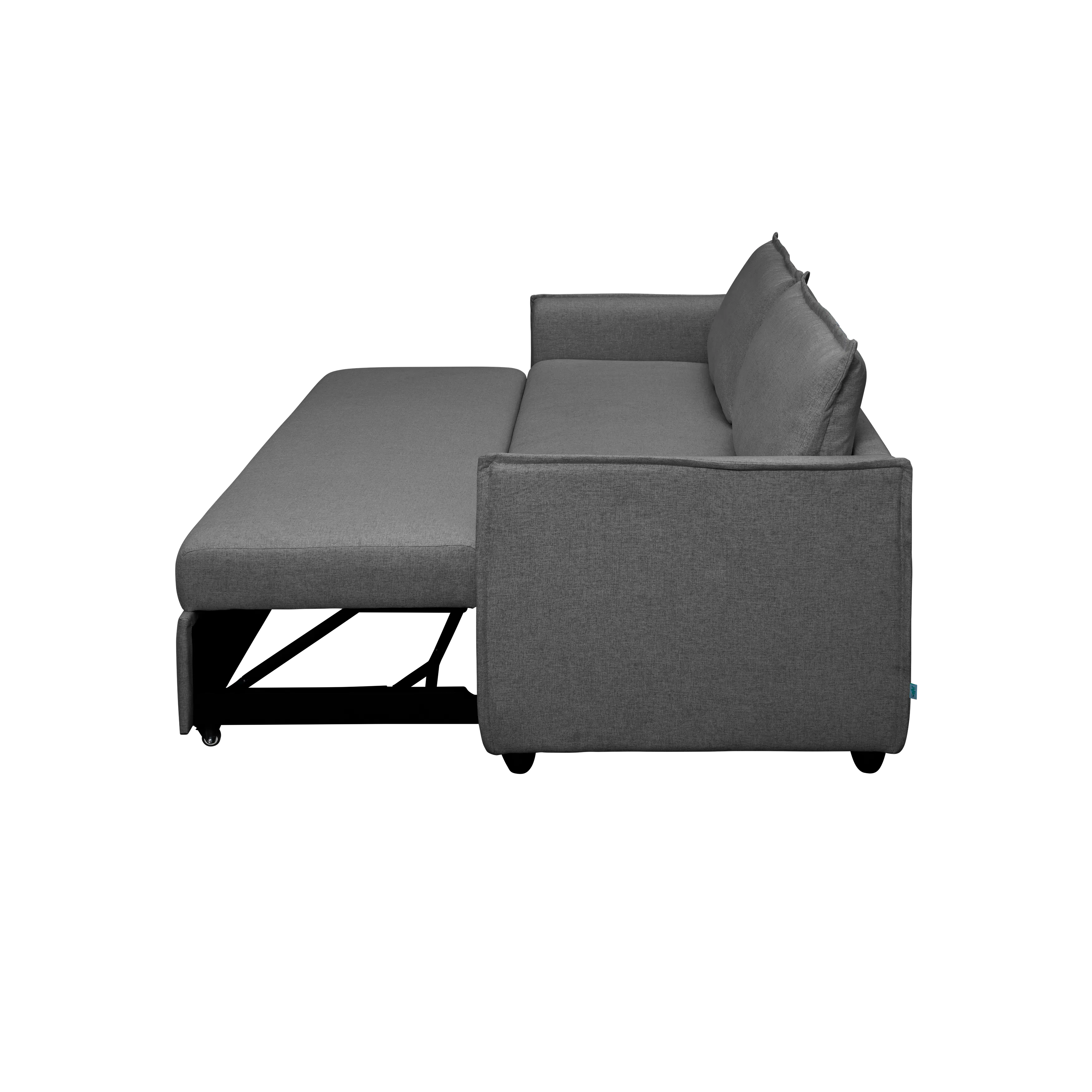 Pierre 3 Seater Sofa Bed - Charcoal Grey - 9