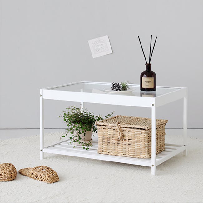 Galeb Coffee Table - White - 3