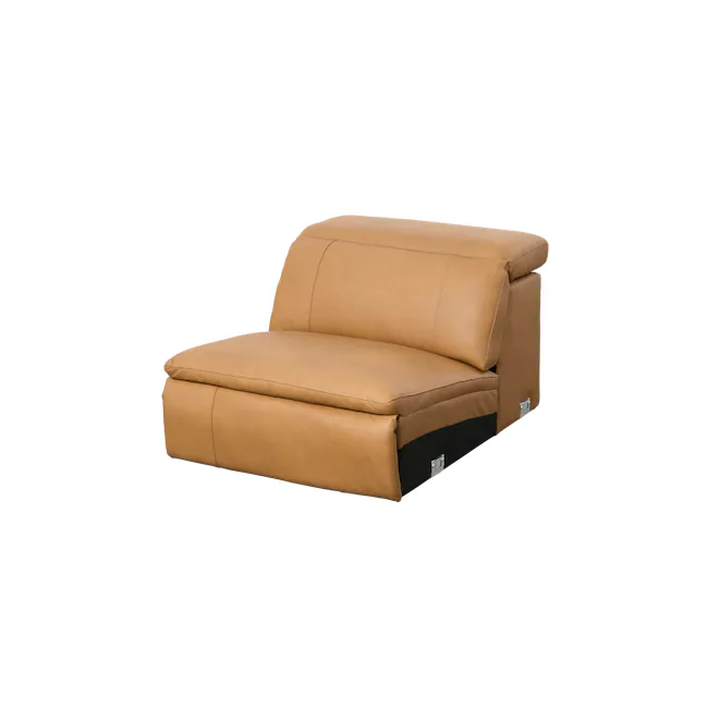 Clyde 4 Seater Power Recliner Sofa - Oslo Tan (Top Grain Leather) - Zero Wall - 33 - Leather sofa, tan leather upholstery