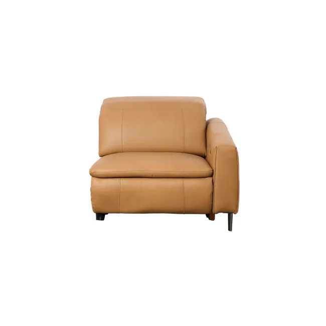 Clyde 4 Seater Power Recliner Sofa - Oslo Tan (Top Grain Leather) - Zero Wall - 23 - Leather sofa, tan leather, comfortable