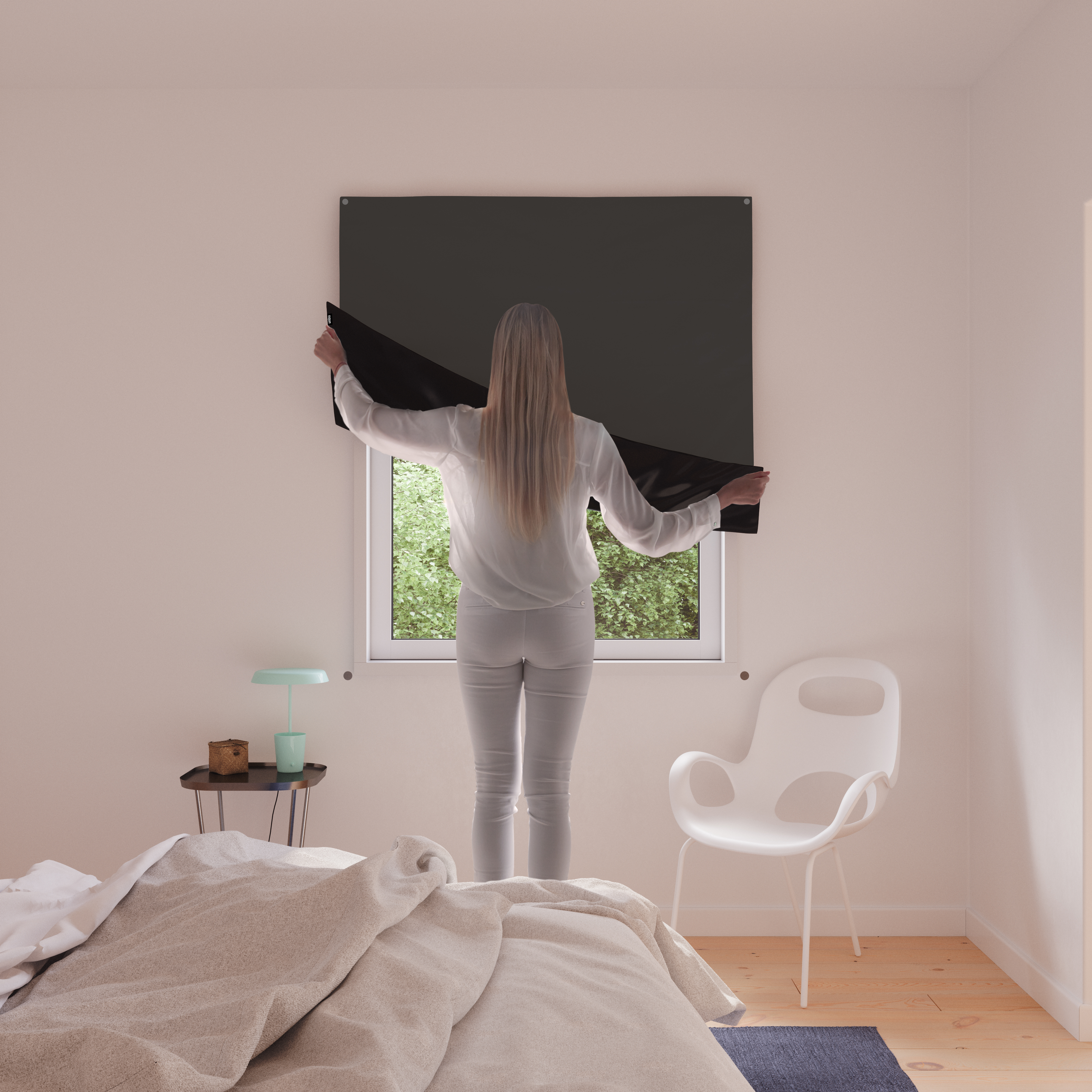 Complete Blackout Window Cover Charcoal, Umbra Home Accents