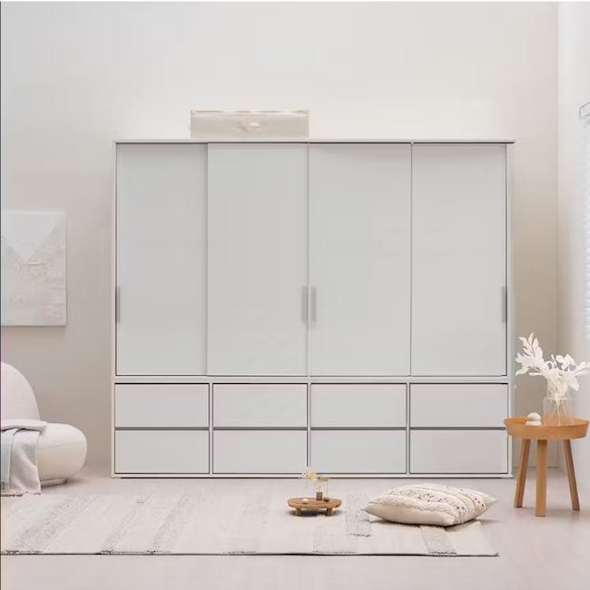 Daphne Sliding Wardrobe 1.2m - White - 6