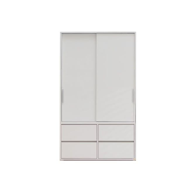 Daphne Sliding Wardrobe 1.2m - White - 1