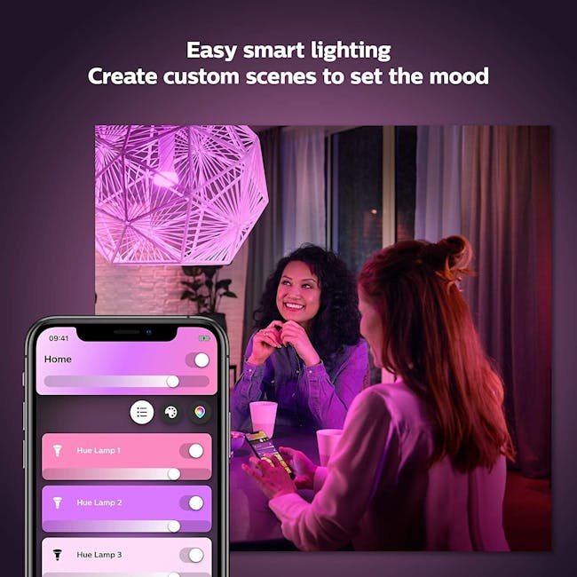 Philips Hue White and Colour Ambiance Starter Kit 9W A60 (Bluetooth) - 3