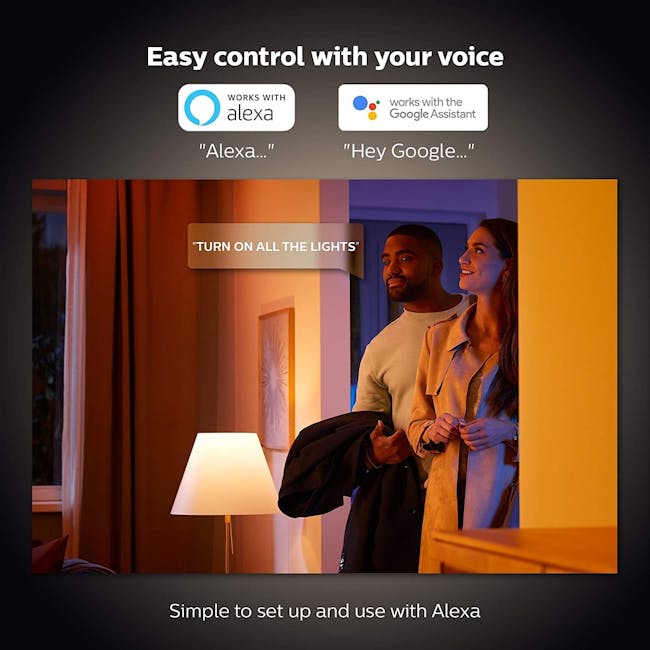 Philips Hue White and Colour Ambiance Starter Kit 9W A60 (Bluetooth) - 6