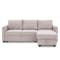 Mia L-Shaped Storage Sofa Bed - Pastel Pink - 0