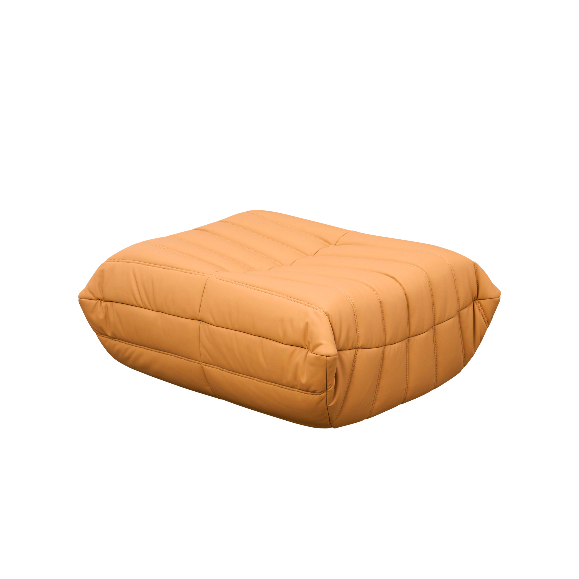 Hayward Ottoman - Tan (Faux Leather)