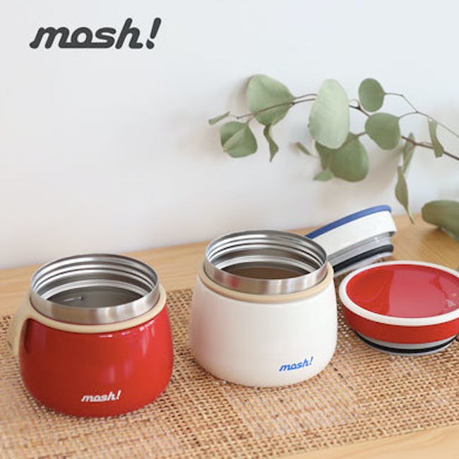 MOSH! Latte Food Pot 350ml - Red - 3