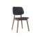 Roden Dining Table 1.8m in Cocoa with 4 Riley Dining Chairs with Cushioned Backrest in Dark Grey - 6