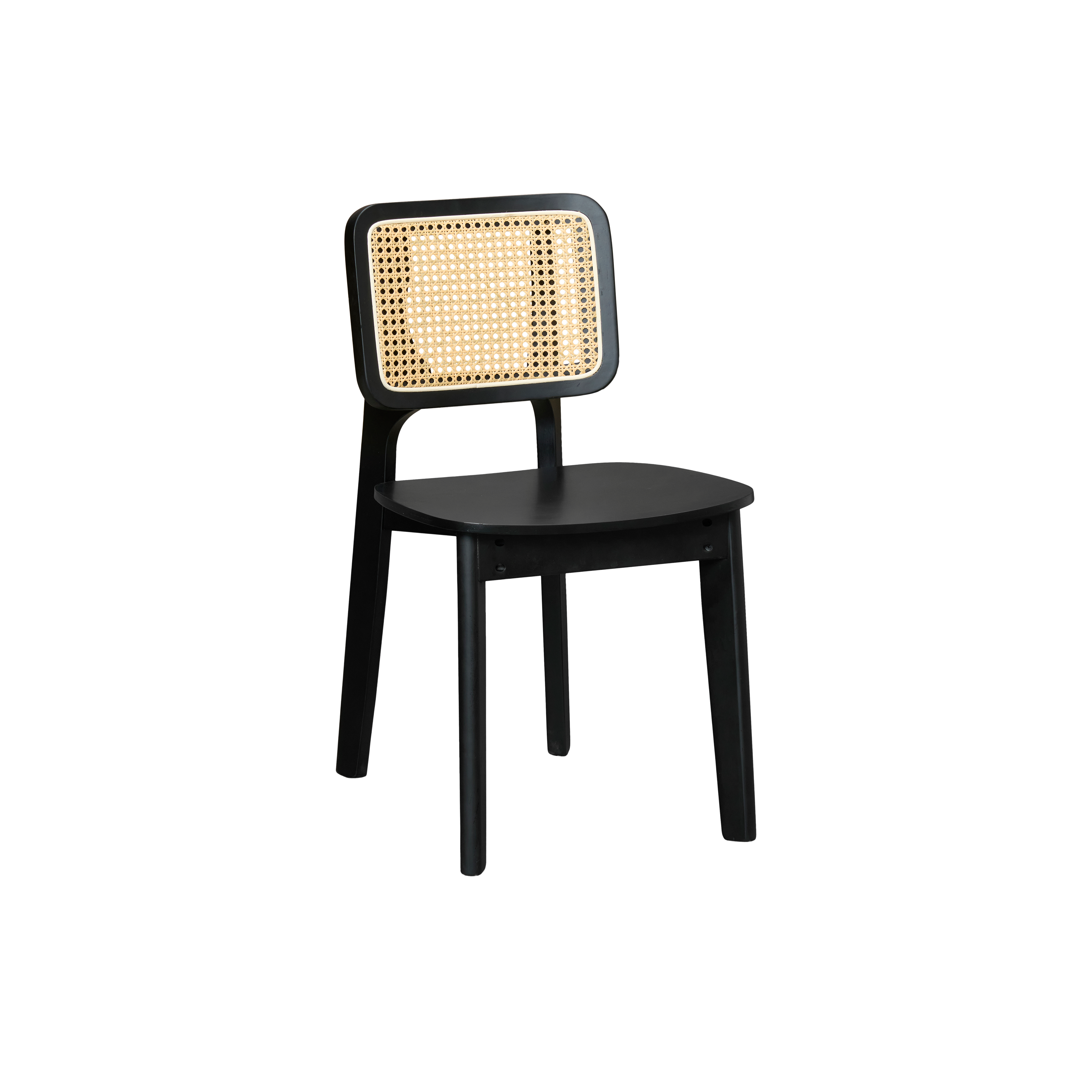 Arine Rattan Dining Chair - Black