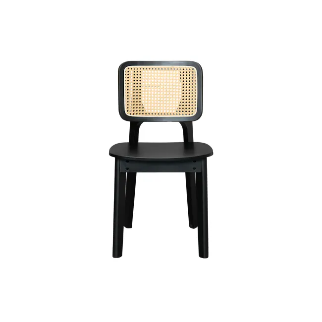 Arine Rattan Dining Chair - Black - 4
