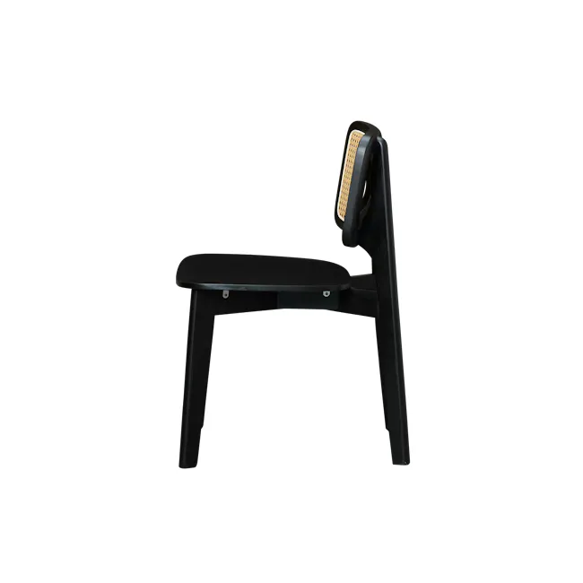 Arine Rattan Dining Chair - Black - 5