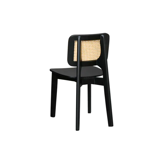 Arine Rattan Dining Chair - Black - 6