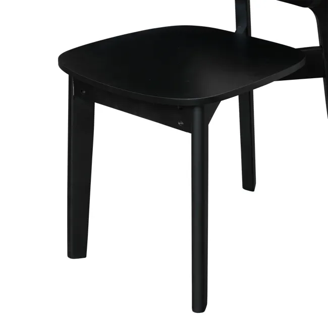 Arine Rattan Dining Chair - Black - 8
