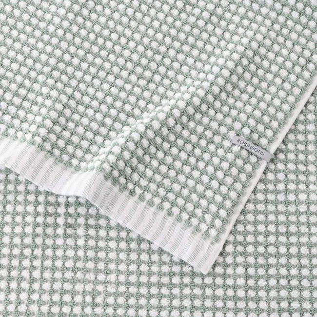 Robinsons Splendour DuoTone Extra Large Hand Towel Hotel Collection - Eucalyptus - 6