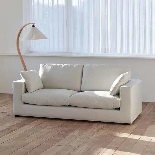 Oxford 3 Seater Left Arm Chaise Sofa - Grey, Down Feathers - 30