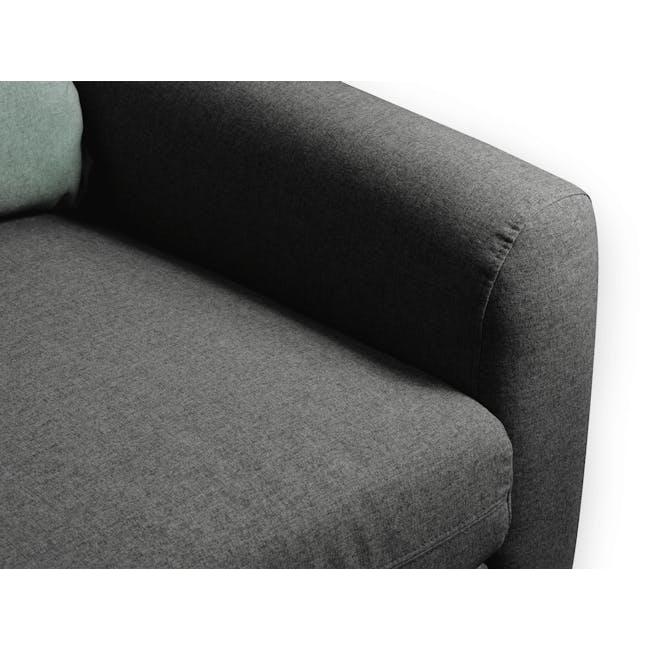 Evan 3 Seater Sofa with Evan 2 Seater Sofa - Charcoal Grey - 12