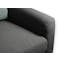 Evan 3 Seater Sofa with Evan 2 Seater Sofa - Charcoal Grey - 12