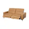 Clyde 3 Seater Power Recliner Sofa - Oslo Tan (Top Grain Leather) - Zero Wall