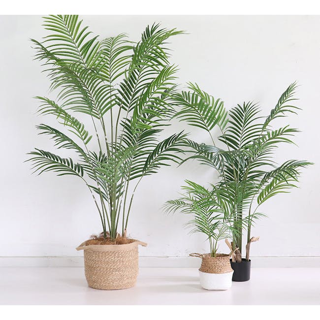 Potted Faux Areca Palm Tree 140 cm - 2