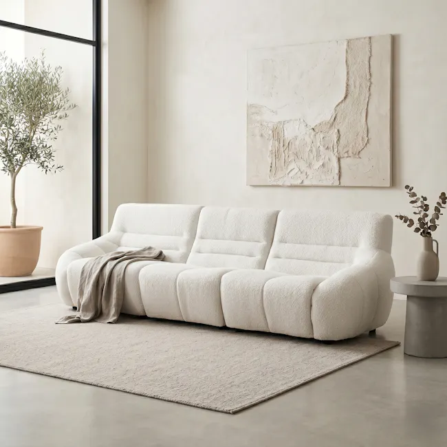 Tara 4 Seater Sofa - Beige - 2