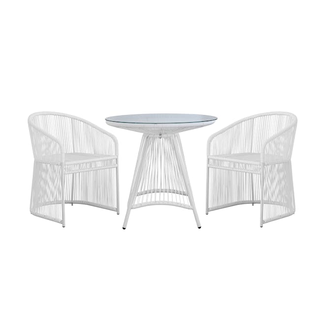 Laureen Outdoor Chair - White - 2