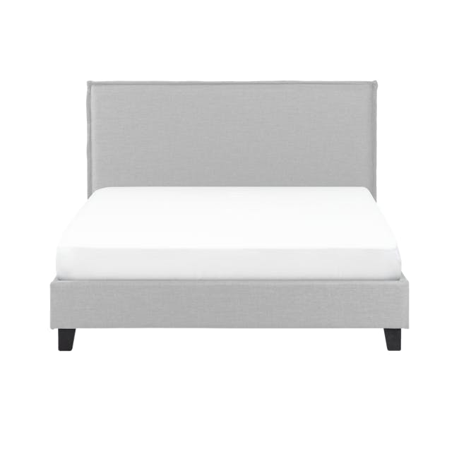 Hank King Bed in Silver Fox with 2 Weston Bedside Tables - 2