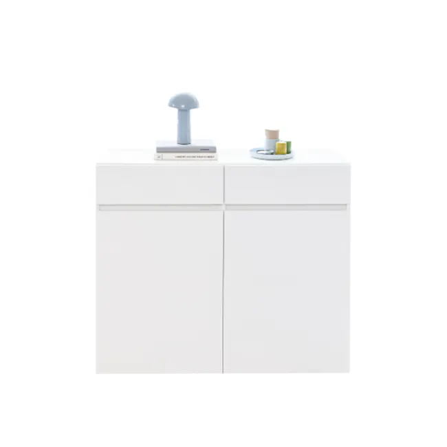 Benson Modular Tall Cabinet 1.2m - 1 - White minimalist cabinet, modern decor, sleek design, contemporary furniture, open