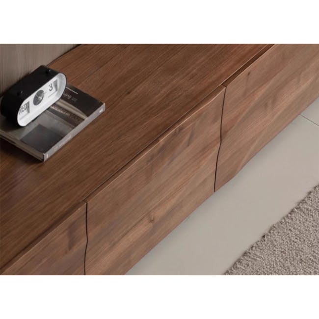 Wave TV Console 2m - Walnut - 12