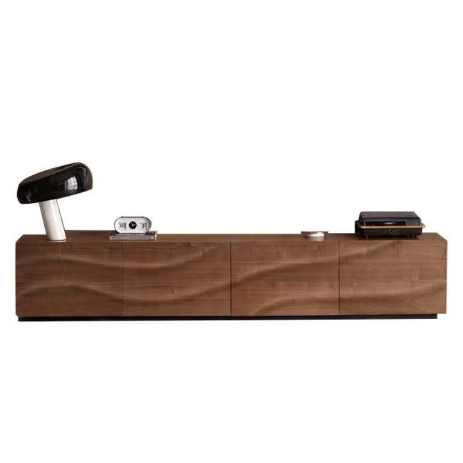 Wave TV Console 2m - Walnut - 1