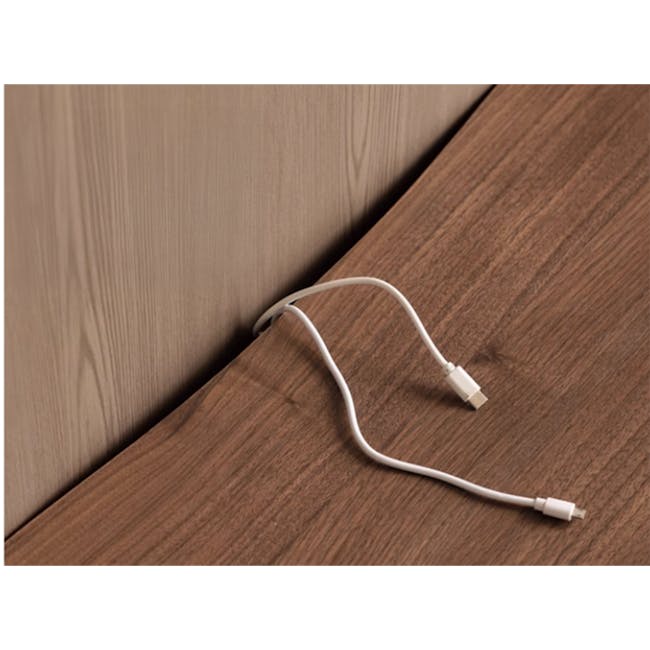 Wave TV Console 2m - Walnut - 11