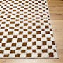 Adler Low Pile Checkerboard  Rug - Walnut (3 Sizes) - 4