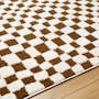 Adler Low Pile Checkerboard  Rug - Walnut (3 Sizes) - 3