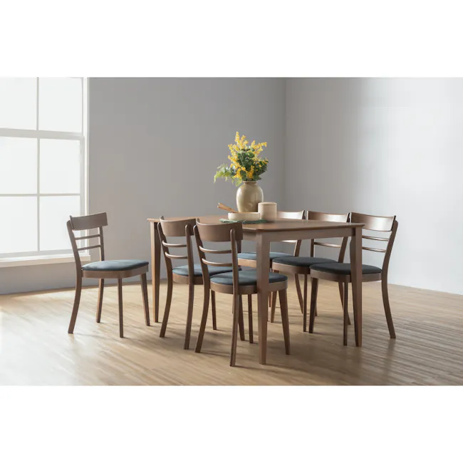 Charmant Dining Table 1.1m - Cocoa - 14 - Wooden dining table, minimalist design, modern furniture, light wooden floor